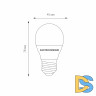 Лампа светодиодная Elektrostandard E27 7W 3300K груша матовая 4690389055256