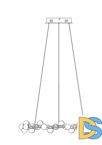 Подвесная люстра Maytoni Tessara MOD081PL-L50G3K