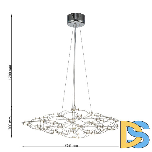 Подвесная люстра Favourite Thinner 4305-8P