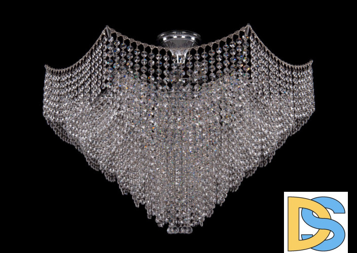 Люстра на штанге Bohemia Ivele Crystal 77071/77 Ni