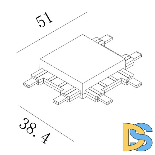 Коннектор SWG PRO CN-SLIM-WH-T 022075