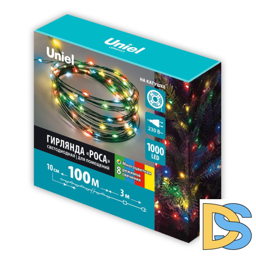 Гирлянда Роса Uniel ULD-S10000-1000/DGA MULTI IP20 DEW UL-00012090