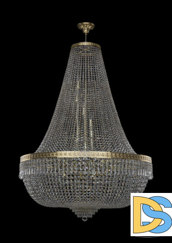 Люстра на штанге Bohemia Ivele Crystal 19271/H2/100IV G
