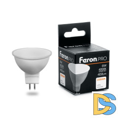 Лампа светодиодная Feron G5.3 6W 4000K матовая LB-1606 38084