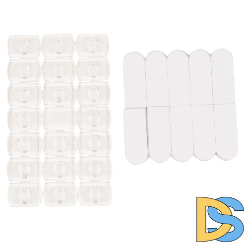 Крючки для монтажа гирлянд Uniel UCC-Y11 CLEAR 020 POLYBAG UL-00009937