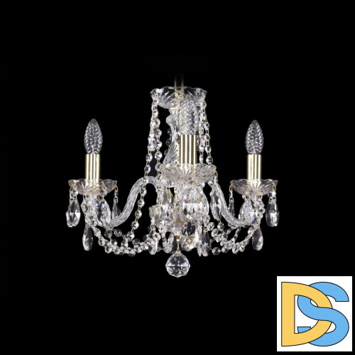 Подвесная люстра Bohemia Ivele Crystal 1402/3/141 G