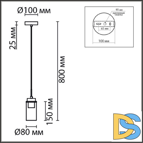Подвесной светильник Lumion Isha 8102/1A