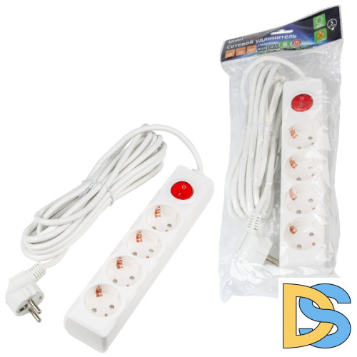 Удлинитель бытовой Uniel Ultra S-GCU4-5B WHITE UL-00010024