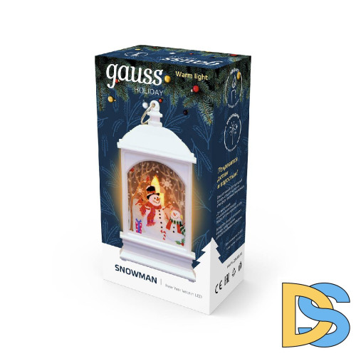 Светодиодный фонарь Снеговик Gauss Holiday HL030