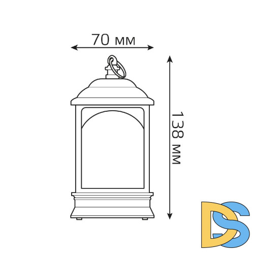 Светодиодный фонарь Снеговик Gauss Holiday HL030