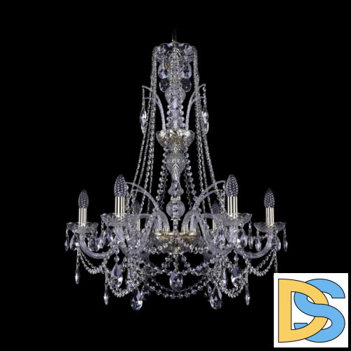 Подвесная люстра Bohemia Ivele Crystal 1411/6/240/XL-83 G