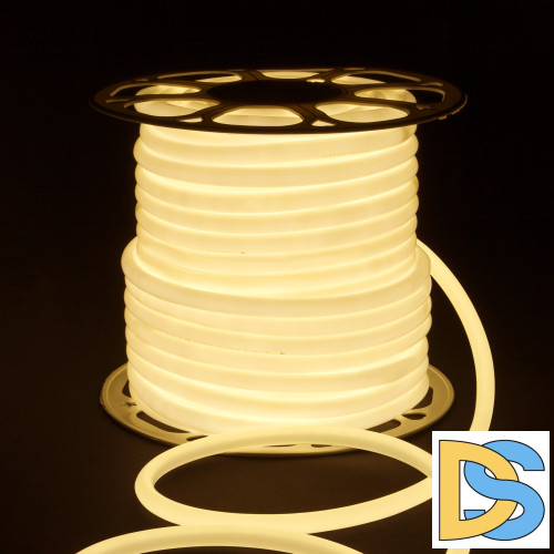 Светодиодный гибкий неон Elektrostandard 220V 9,6W 144Led 2835 IP67 круглый дневной белый, 50 м 4690389167461