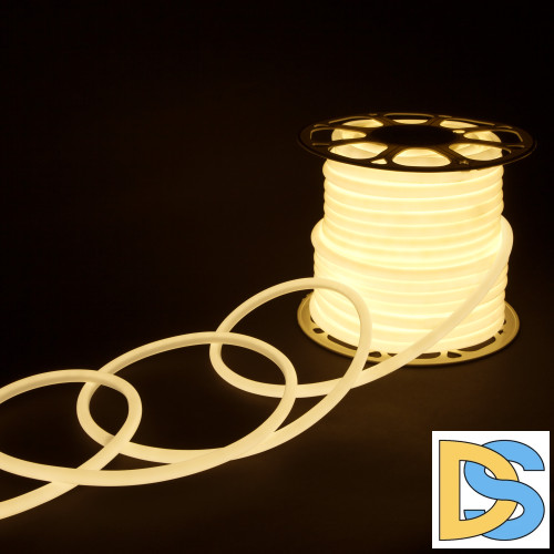 Светодиодный гибкий неон Elektrostandard 220V 9,6W 144Led 2835 IP67 круглый дневной белый, 50 м 4690389167461