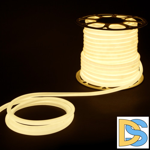Светодиодный гибкий неон Elektrostandard 220V 9,6W 144Led 2835 IP67 круглый дневной белый, 50 м 4690389167461