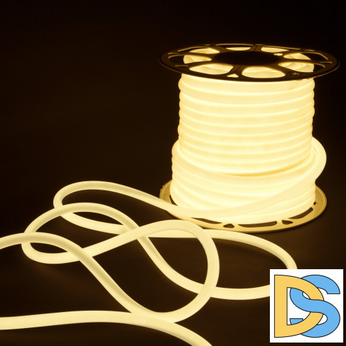 Светодиодный гибкий неон Elektrostandard 220V 9,6W 144Led 2835 IP67 круглый дневной белый, 50 м 4690389167461