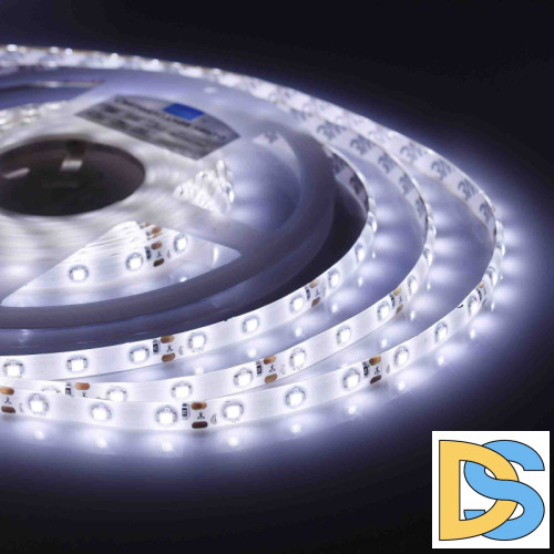 Светодиодная лента Apeyron 12В СТ 4,8Вт/м smd3528, 60д/м IP65 280Лм/м 5м 6500К 00-08