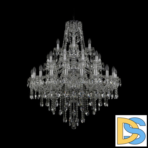 Подвесная люстра Bohemia Ivele Crystal 1415/20+10+5/300/3d Ni