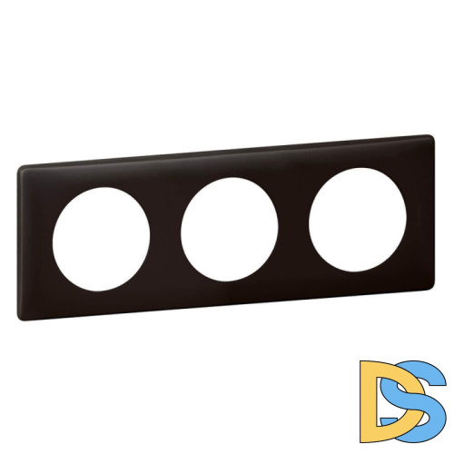 Рамка 3-постовая Legrand Celiane черная перкаль 066743