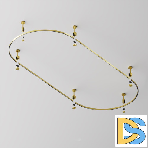 Шинопровод магнитный полукруг Maytoni Flarity TRX154-SR-D800-BS