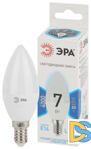 Лампа светодиодная Эра E14 7W 4000K LED B35-7W-840-E14 Б0020539