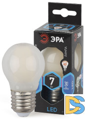 Лампа светодиодная Эра E27 7W 4000K F-LED P45-7W-840-E27 frost Б0027959
