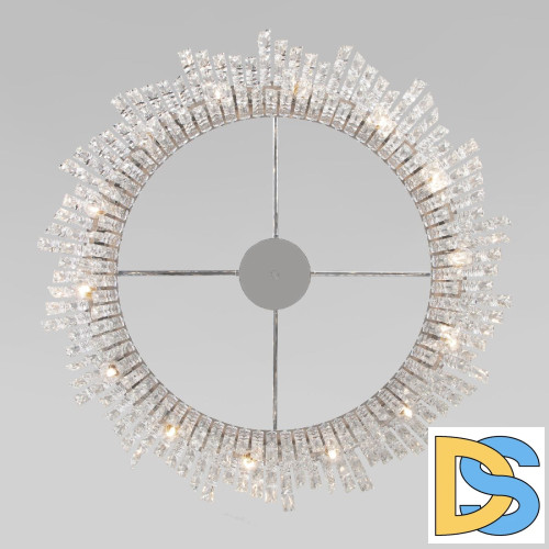 Подвесная люстра Eurosvet Blitz 60159 хром/ прозрачный хрусталь Strotskis a065322