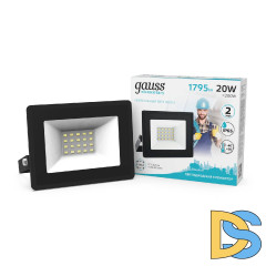 Прожектор светодиодный Gauss Elementary 20W 4000К 613100220