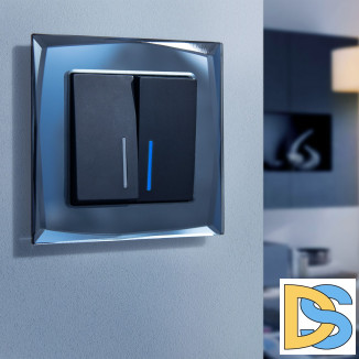 Рамка на 1 пост (черный) W0011208