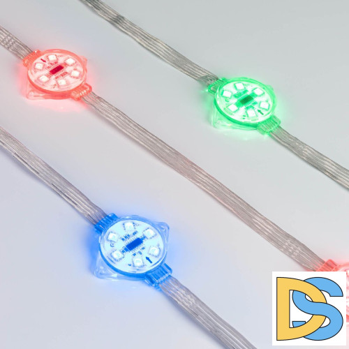 Модуль управляемый Arlight VISOR-DMX-5060-6-24V RGB 120deg (D40x12mm, 1.5W, IP68) 029188