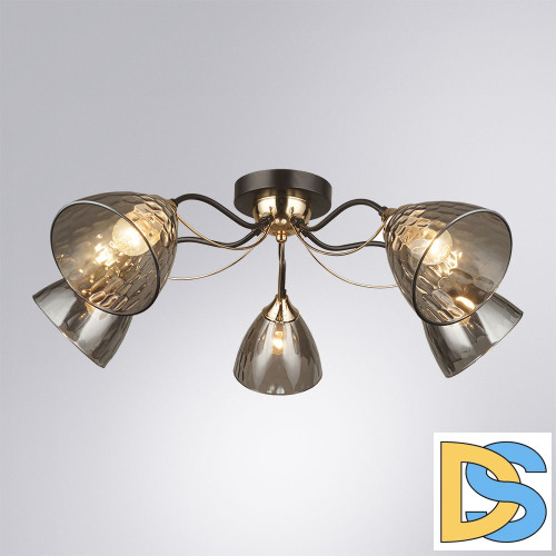Потолочная люстра Arte Lamp Lily A4366PL-5BK