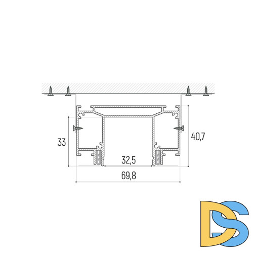 Интрудер для встраивания трехфазного трека Novotech 135189