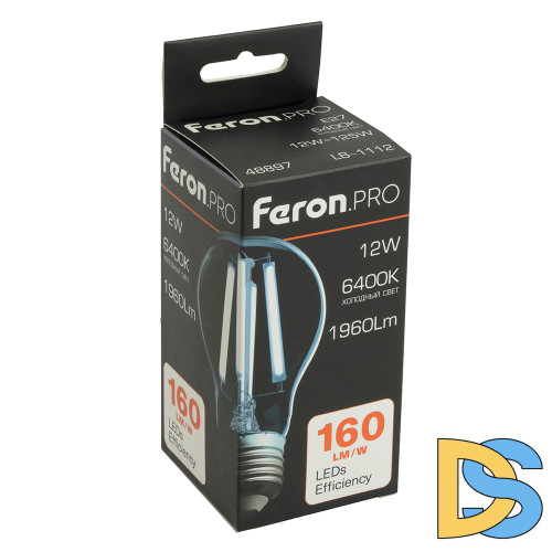 Светодиодная лампа Feron LB-1112 E27 12W 6400K 48897