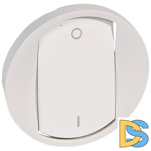 Лицевая панель Legrand Celiane выключателя одноклавишного белая 068021