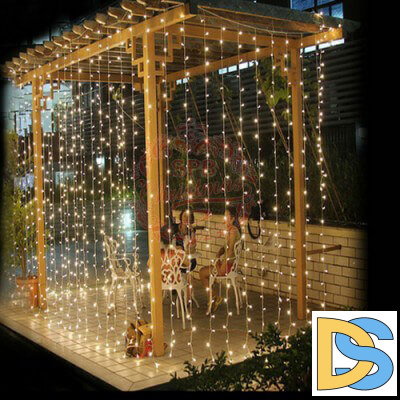 Светодиодная гирлянда (06739) Uniel занавес 220V белый ULD-C2030-240/DTA White IP20