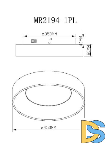 Потолочный светильник Myfar Shannon MR2194-1PL