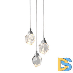 Подвесной светильник Delight Collection Crystal rock OM820083-3C (MD-020B-3 chrome)