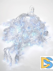 Светодиодная гирлянда Feron Бахрома 230V 5000K холодный белый с мерцанием CL22 32347