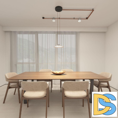 Трековый однофазный светильник Denkirs Belty Spot DK5541-WH+BK