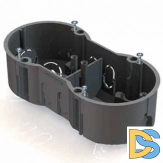 Коробка установочная 2-местная (подрозетник)