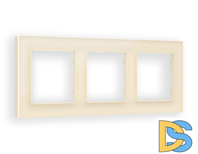 Рамка трехместная Ambrella Volt Platos AF380303