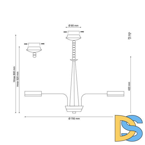 Подвесная люстра Lucia Tucci Natura 157.8
