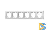 Рамка шестиместная ELBI Zena 500-015600-252