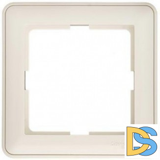 Рамка 1-ая (одинарная), Бежевый, серия Wessen 59, Schneider Electric