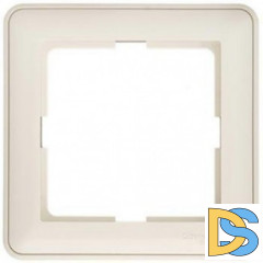 Рамка 1-ая (одинарная), Бежевый, серия Wessen 59, Schneider Electric
