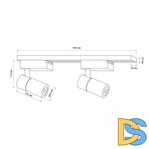 Трековая система в сборе Apeyron 07-40