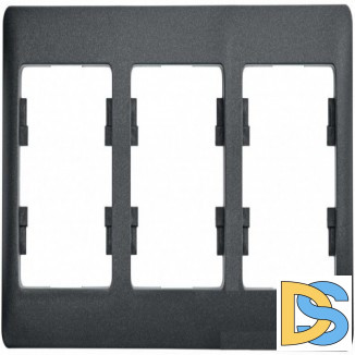 Рамка 3-ая (тройная), Антрацит, серия Glossa, Schneider Electric