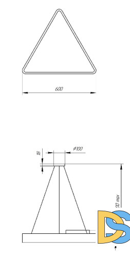 Подвесной светильник Эра Geometria SPO-151-W-40K-030 Б0050574