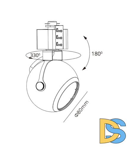 Трековый светильник Эра TR35-GU10 WH Б0053295