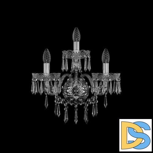 Бра Bohemia Ivele Crystal 1403B/2+1/160/XL Ni