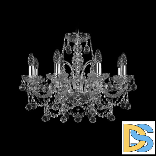 Подвесная люстра Bohemia Ivele Crystal 1411/8/195 Ni Balls